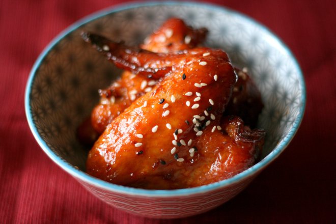 Spicy Asian Wings (bowl)